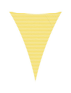 Telo Ombra da Esterno Giallo e Bianco 5 x 7 x 7 m 2