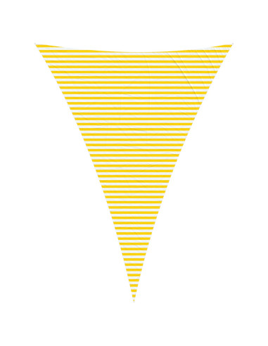 Telo Ombra da Esterno Giallo e Bianco 5 x 7 x 7 m