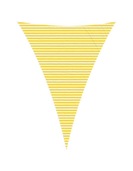 Telo Ombra da Esterno Giallo e Bianco 5 x 7 x 7 m
