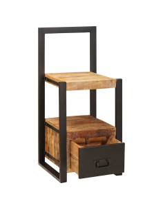 Appendiabiti Marrone 40 x 40 x 90 cm Legno di mango massello 2