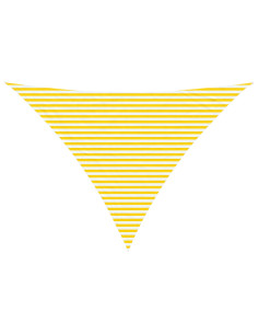 Telo Ombra da Esterno Giallo e Bianco 5 x 5 x 6 m 2