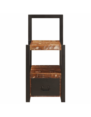 Appendiabiti con cassetto Multicolore Legno Recuperato Massello