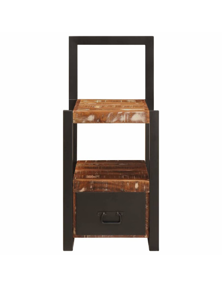 Appendiabiti con cassetto Multicolore Legno Recuperato Massello