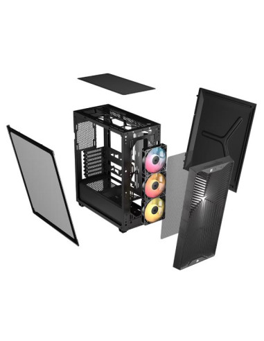 3200D RS ARGB MID-TOWER CASE, SMOKE