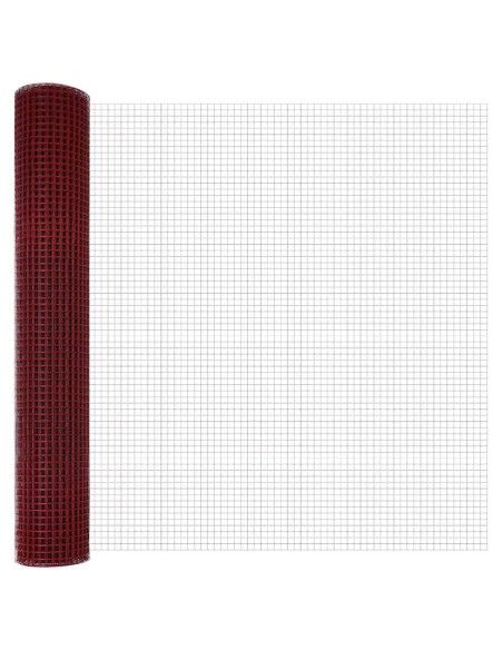 Recinzione in Rete Saldato Rosso 1.5 x 25 m