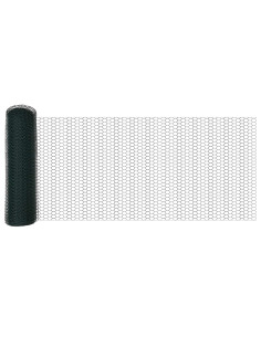 Recinzione Esagonale Verde 0,6 x 10 m PVC 2
