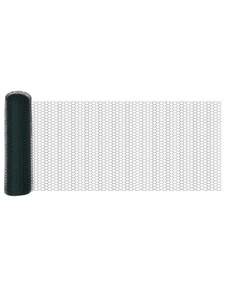 Recinzione Esagonale Verde 0,6 x 10 m PVC