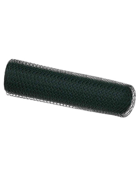 Recinzione Esagonale Verde 0,6 x 10 m PVC