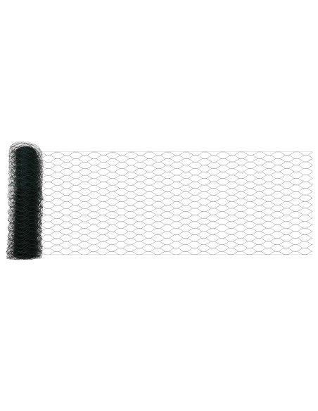 Recinzione Esagonale Verde 0,8 x 10 m PVC