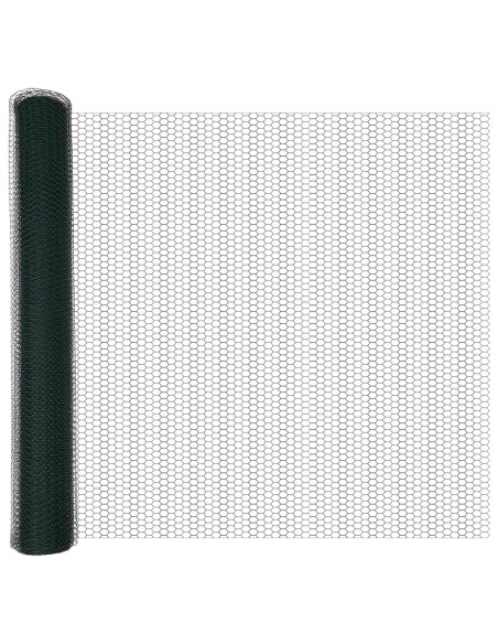 Recinzione Esagonale Verde 1,2 x 10 m PVC
