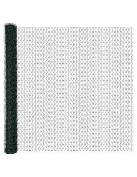 Recinzione Esagonale Verde 1,6 x 10 m PVC
