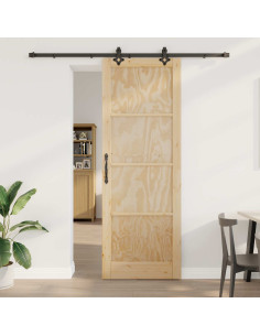 Porta scorrevole ORKDAL Naturale 83 x 232 cm