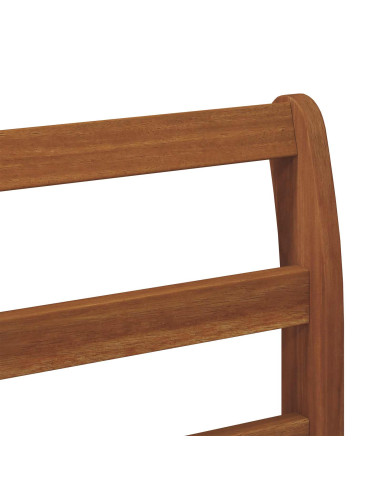 Set divani 6 pcs Naturale e Beige Legno di Acacia Massello