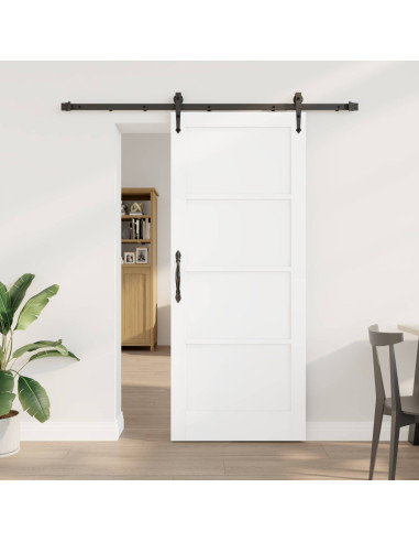 Porta scorrevole ORKDAL Bianco e Nero 83 x 202 cm