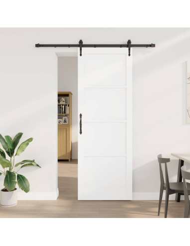 Porta scorrevole ORKDAL Bianco e Nero 83 x 232 cm