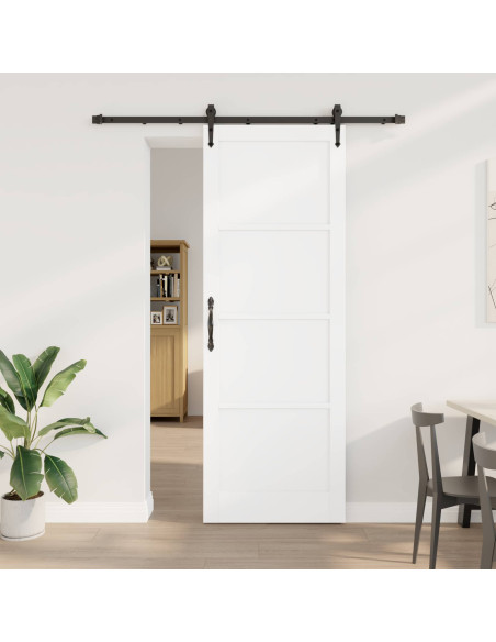 Porta scorrevole ORKDAL Bianco e Nero 83 x 232 cm