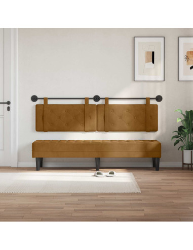 Testata appesa Marrone 190 x 55 x 5 cm Velluto