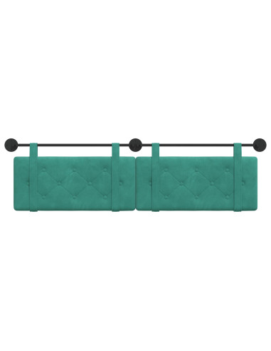 Testata appesa Turchese 190 x 55 x 5 cm Velluto