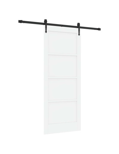 Porta scorrevole ORKDAL Bianco e Nero 83 x 202 cm