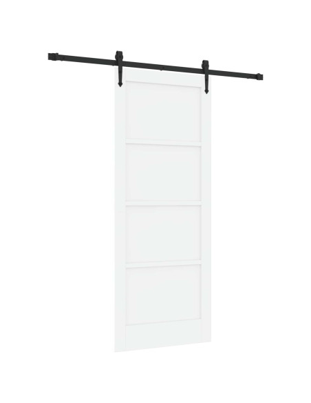 Porta scorrevole ORKDAL Bianco e Nero 83 x 202 cm