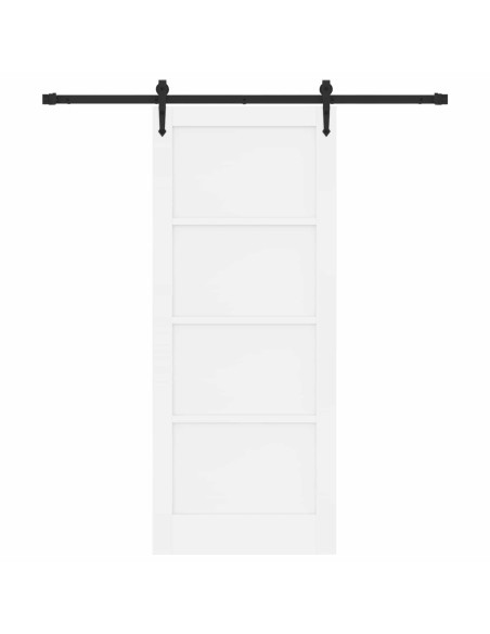 Porta scorrevole ORKDAL Bianco e Nero 83 x 202 cm