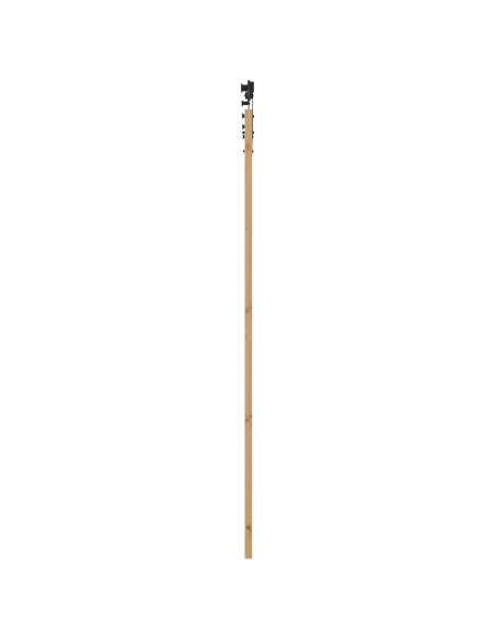 Porta scorrevole ORKDAL Naturale e Nero 83 x 232 cm