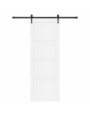 Porta scorrevole ORKDAL Bianco e Nero 83 x 232 cm