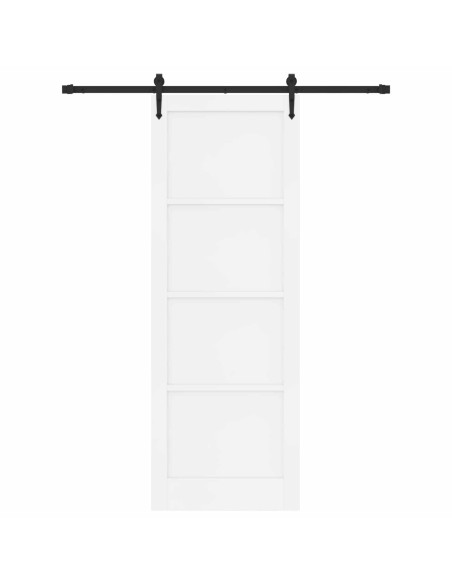 Porta scorrevole ORKDAL Bianco e Nero 83 x 232 cm