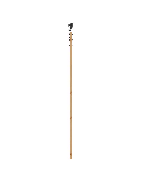 Porta scorrevole ORKDAL Naturale e Nero 86 x 198,5 cm