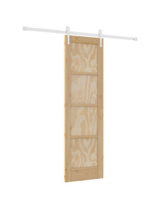 Porta scorrevole ORKDAL Naturale e Bianco 61 x 198,5 cm 2