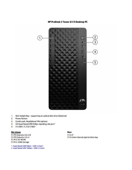 PRODESK 2 G1I TWR I3 8 512 W11P