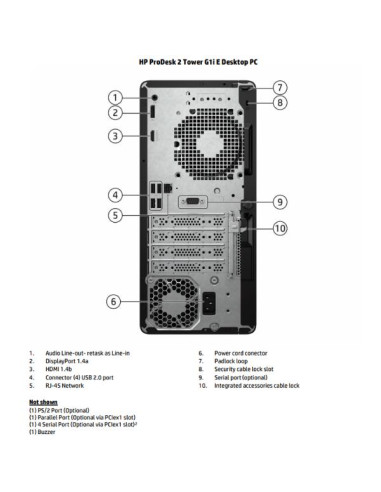 PRODESK 2 G1I TWR I3 8 512 W11P