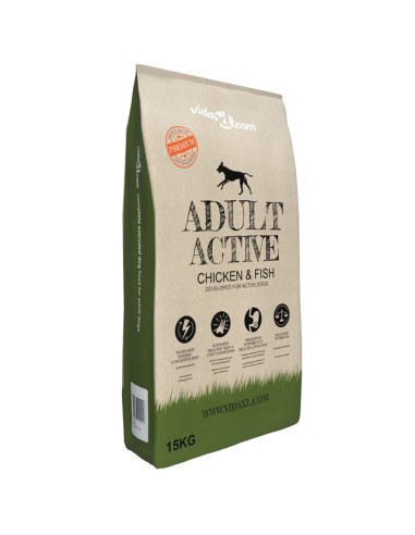 Cibo Secco Cani Premium Adult Active Chicken & Fish 2 pz 30 kg
