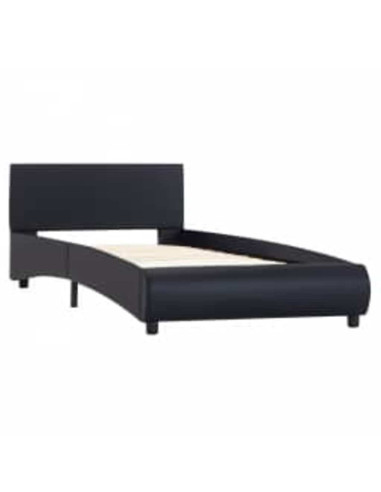 Giroletto con LED Nero in Similpelle 100x200 cm