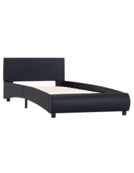 Giroletto con LED Nero in Similpelle 100x200 cm