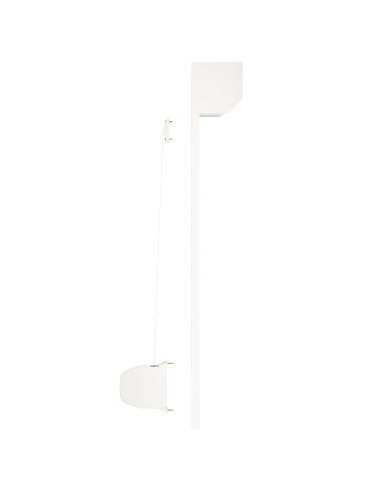 Persiana a rullo Bianco 80 x 100 cm Alluminio e poliuretano