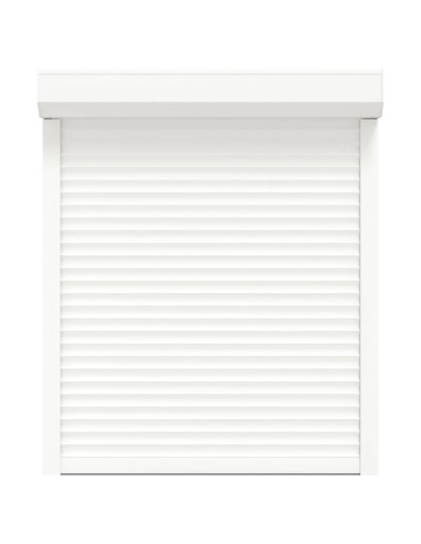 Persiana a rullo Bianco 100 x 120 cm Alluminio e poliuretano