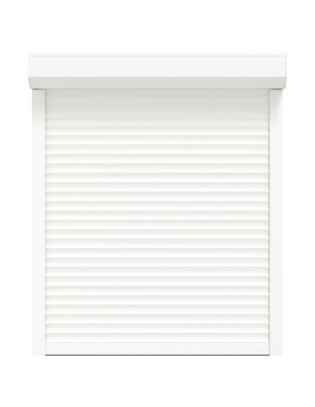 Persiana a rullo Bianco 100 x 120 cm Alluminio e poliuretano