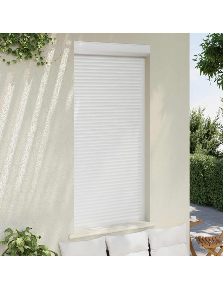 Persiana a rullo Bianco 100 x 210 cm Alluminio e poliuretano