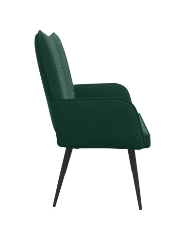 Sofa a Due Posti Verde Scuro 115 x 61 x 87 cm Velluto