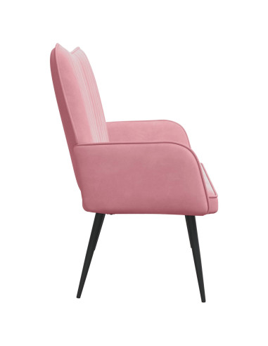 Sofa a Due Posti Rosa 115 x 61 x 87 cm Velluto