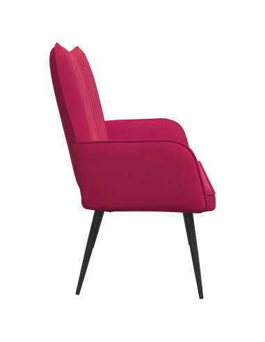 Sofa a Due Posti Rosso vino 115 x 61 x 87 cm Velluto