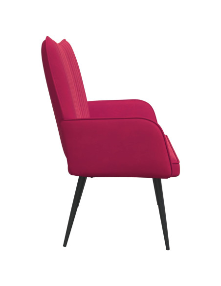 Sofa a Due Posti Rosso vino 115 x 61 x 87 cm Velluto