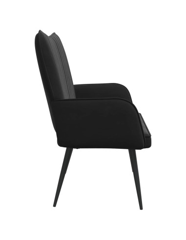 Sofa a Due Posti Nero 115 x 61 x 87 cm Velluto