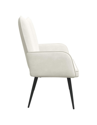 Sofa a Due Posti Crema 115 x 61 x 87 cm Velluto