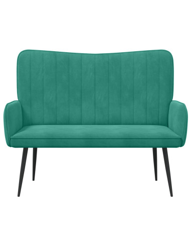Sofa a Due Posti Turchese 115 x 61 x 87 cm Velluto