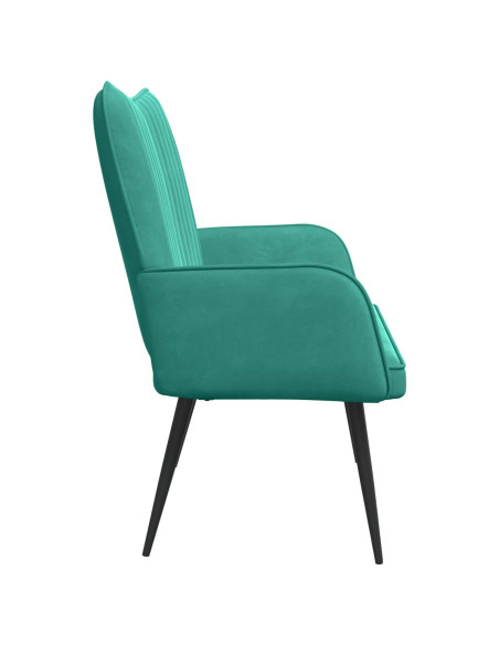 Sofa a Due Posti Turchese 115 x 61 x 87 cm Velluto