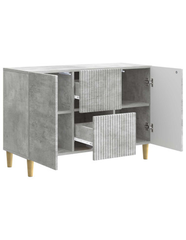 Credenza Grigio Cemento 89 x 34,5 x 60 cm Legno ingegnerizzato