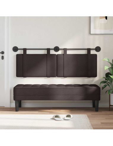Testata appesa Marrone Scuro 150 x 55 x 5 cm Tessuto