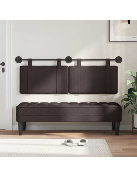 Testata appesa Marrone Scuro 150 x 55 x 5 cm Tessuto